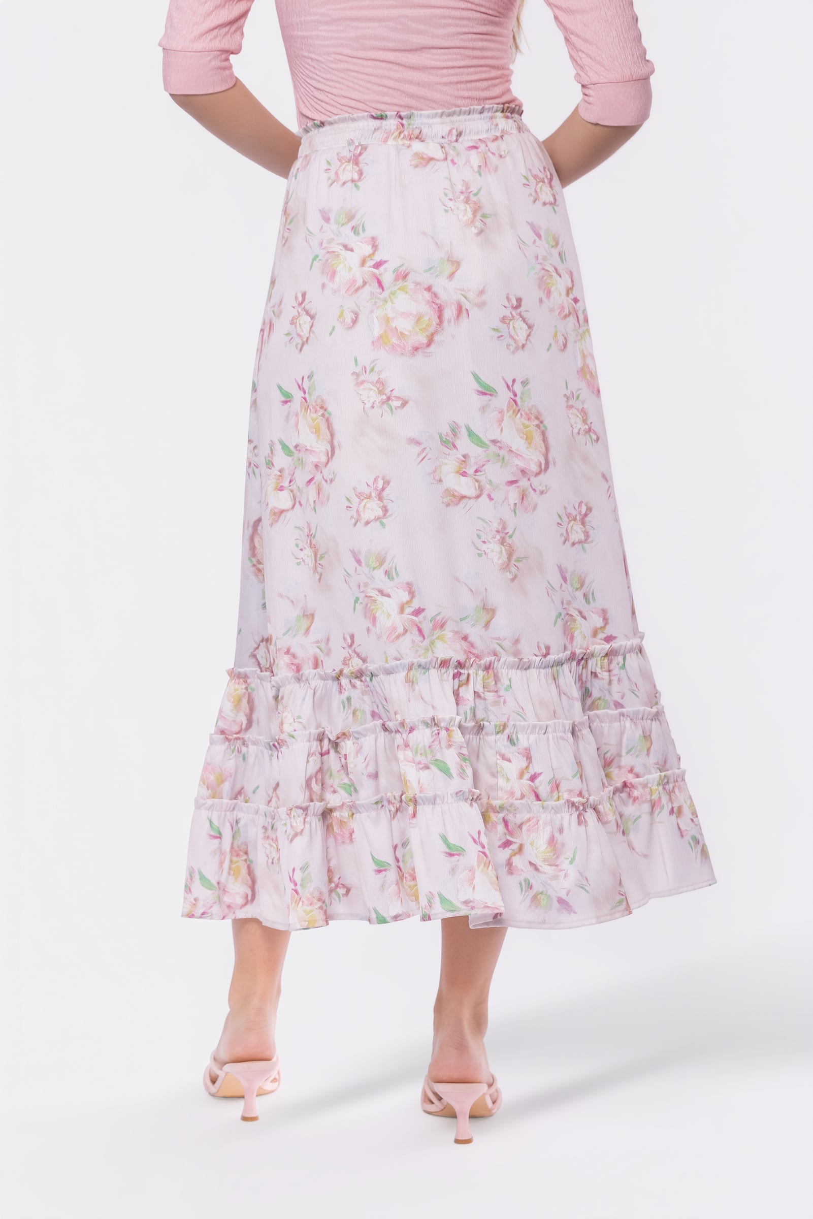 Nell Skirt (Pink Flower)
