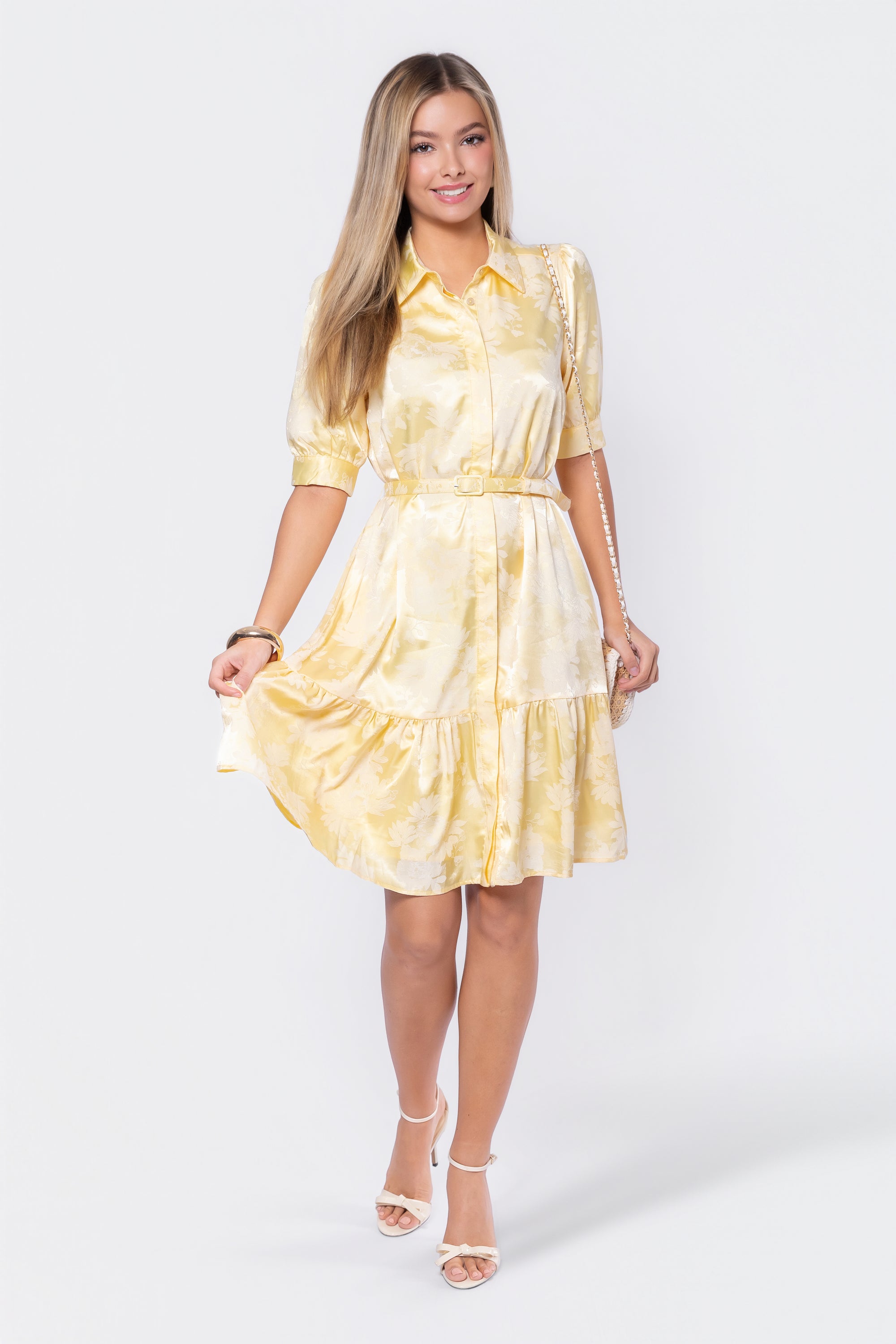 Celine Dress 39" (Butter Yellow) XS Celine Dress 39" (Butter Yellow) XS