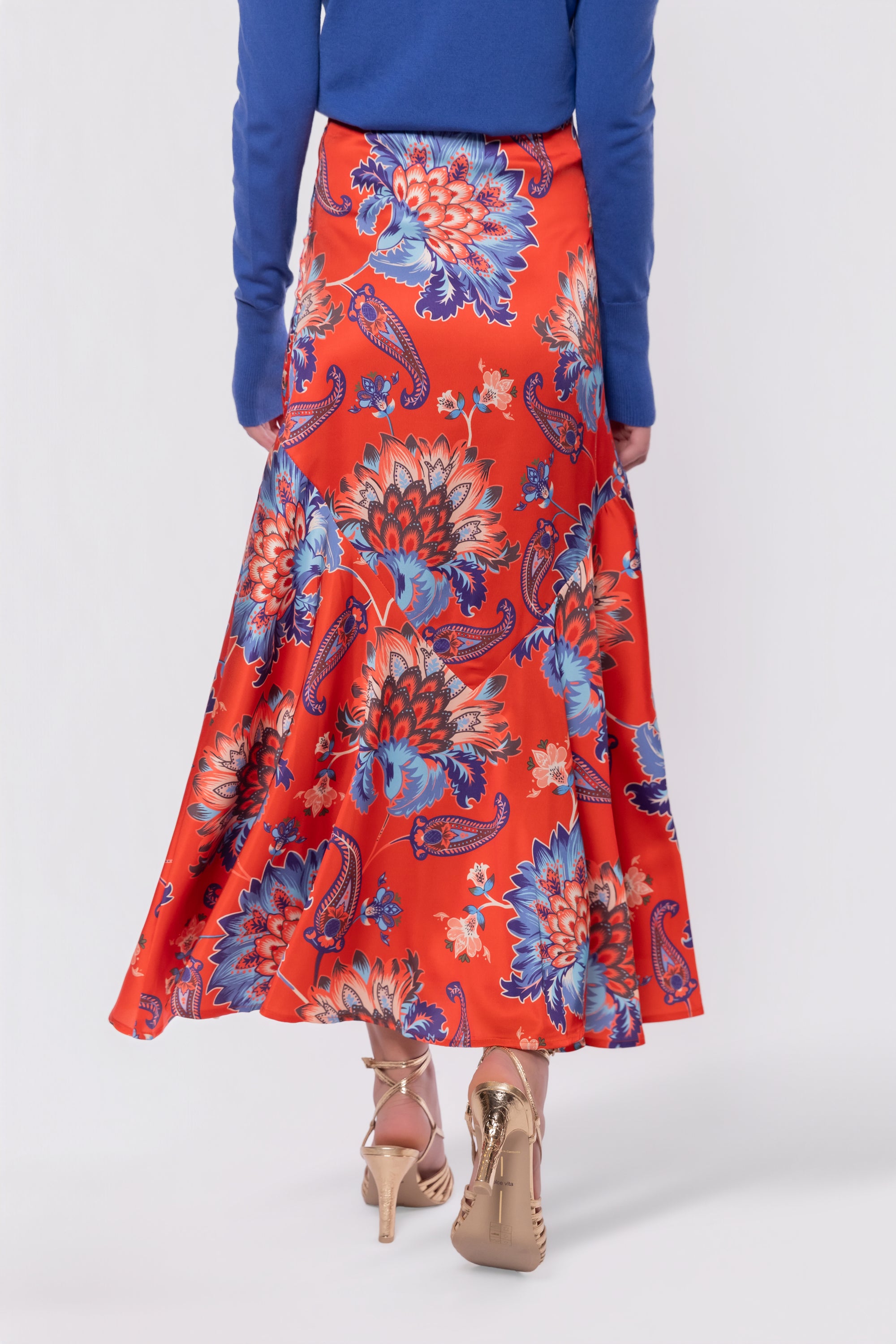 Rachel Skirt (Red/Blue)