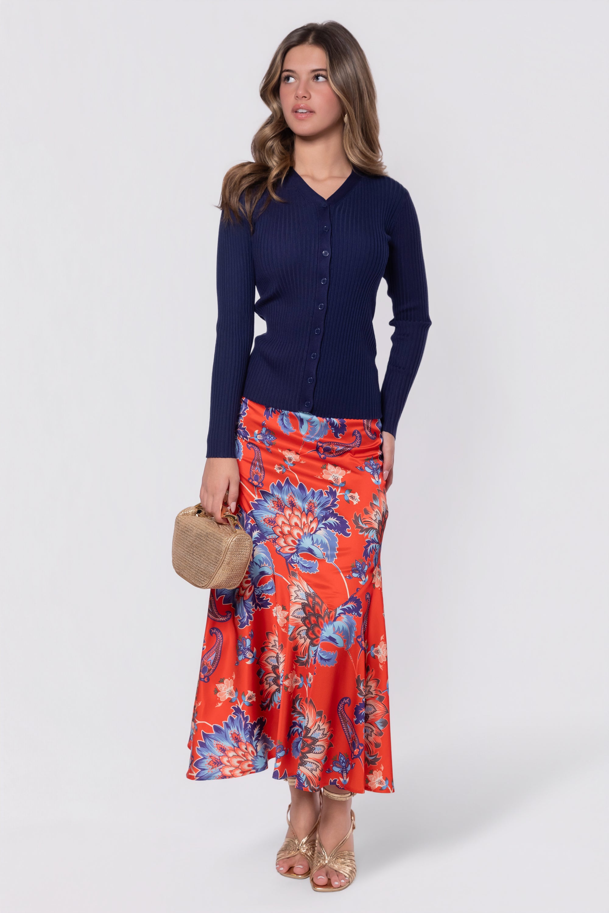 Rachel Skirt (Red/Blue)