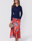 Rachel Skirt (Red/Blue)