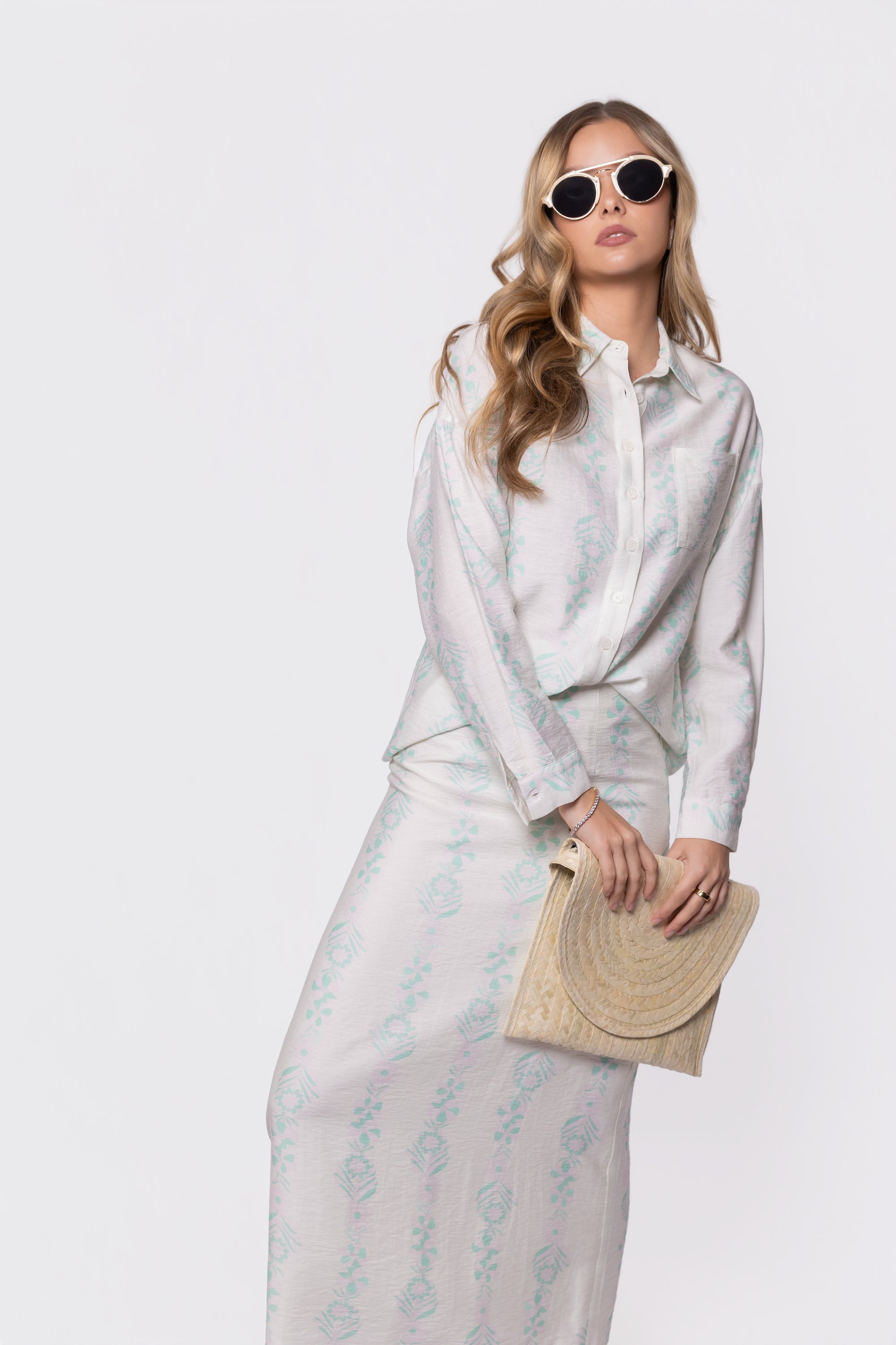 Lula Top (Green Pattern)