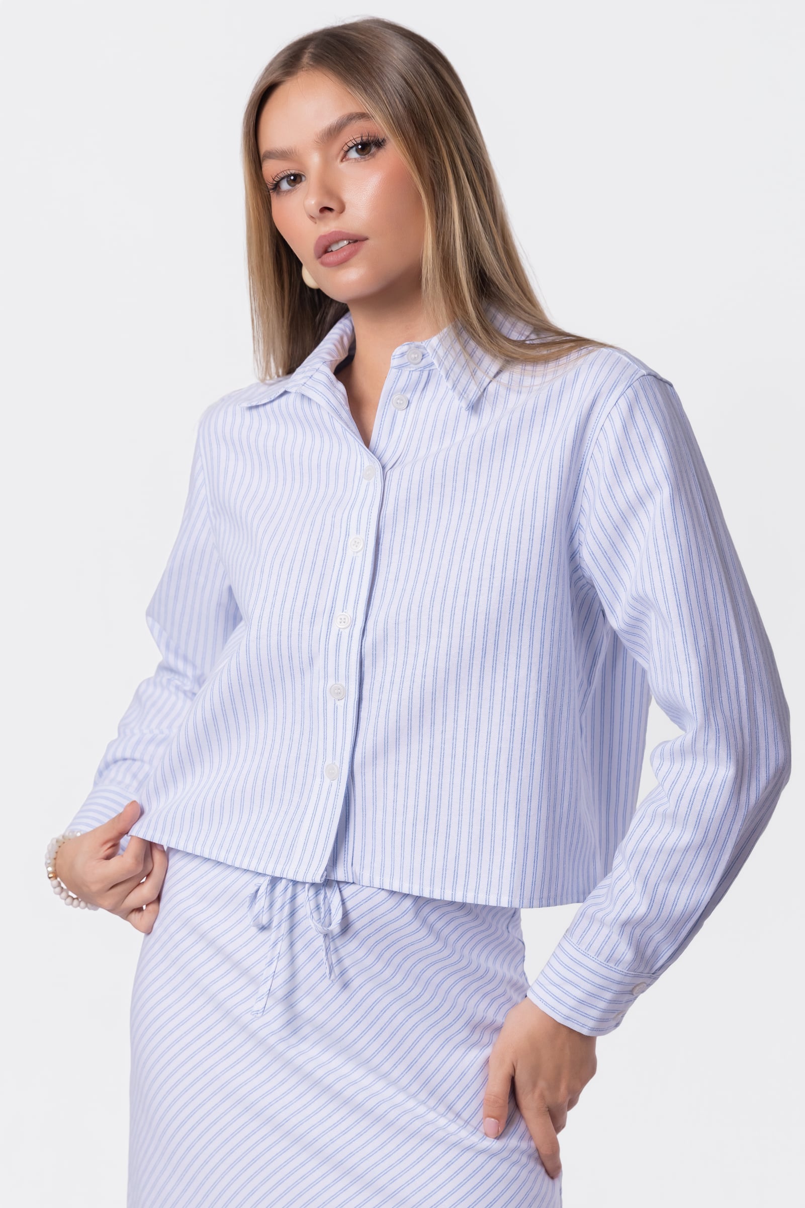 Anita Top (Blue Stripe)