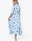 Anika Dress (Blue Flower)