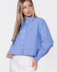 Gina Top (Blue Stripe)
