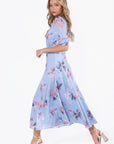 Lana Dress (Blue Pattern)