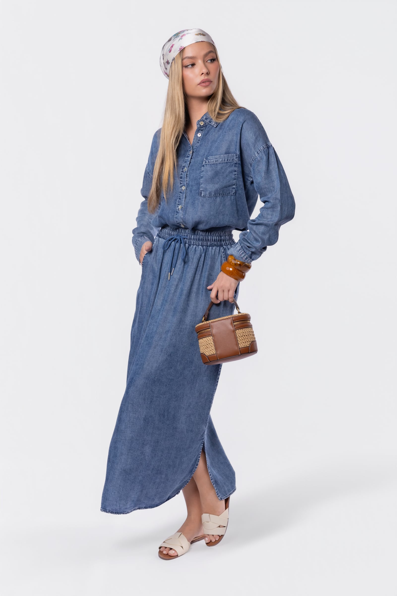 Denver Skirt 36" (Blue)
