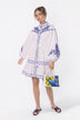 Allison Dress (White Blue)
