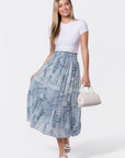 Nancy Skirt (White/Blue)