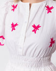 Estelle Dress (White Pink)