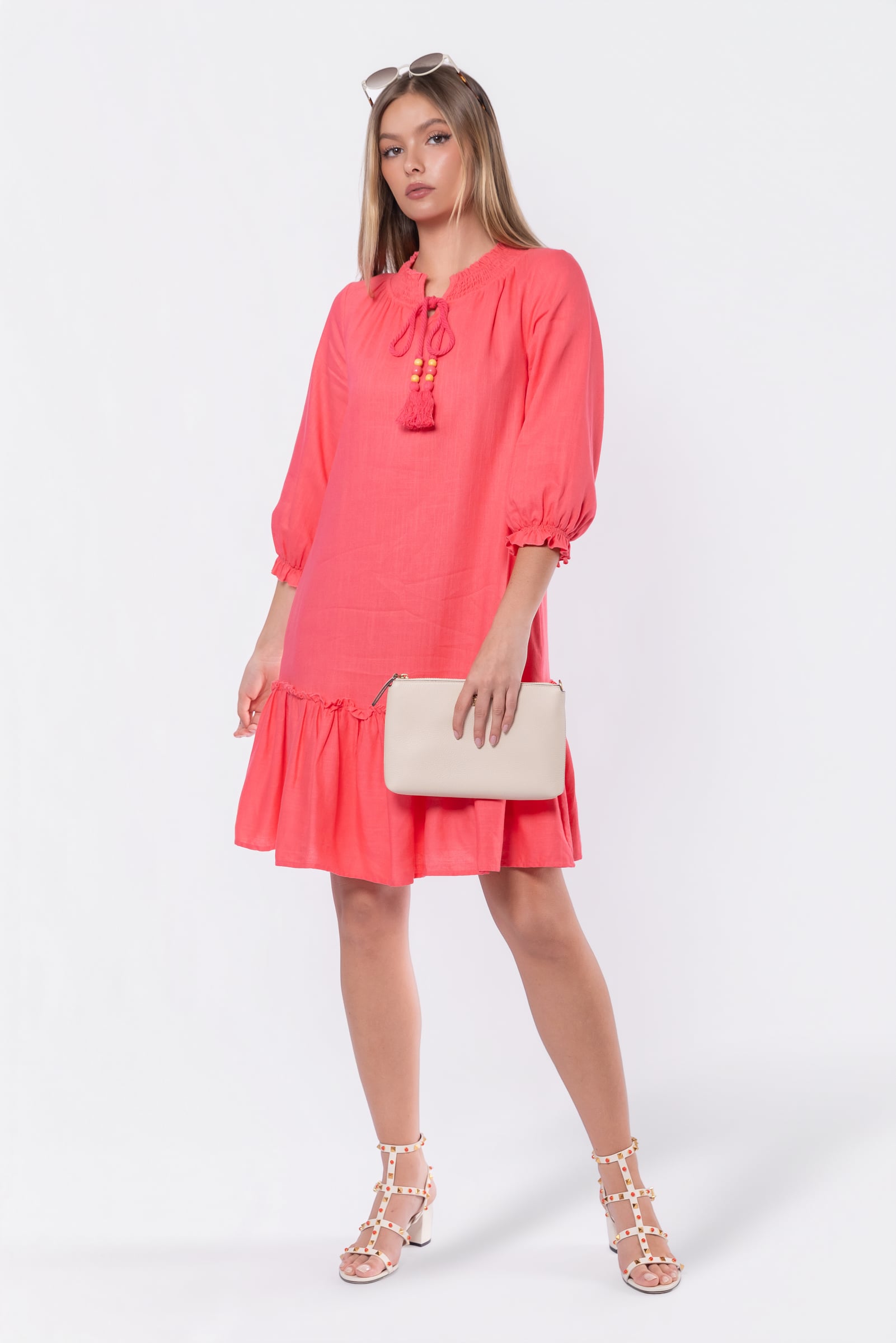 Clio Dress 37" (Pink)