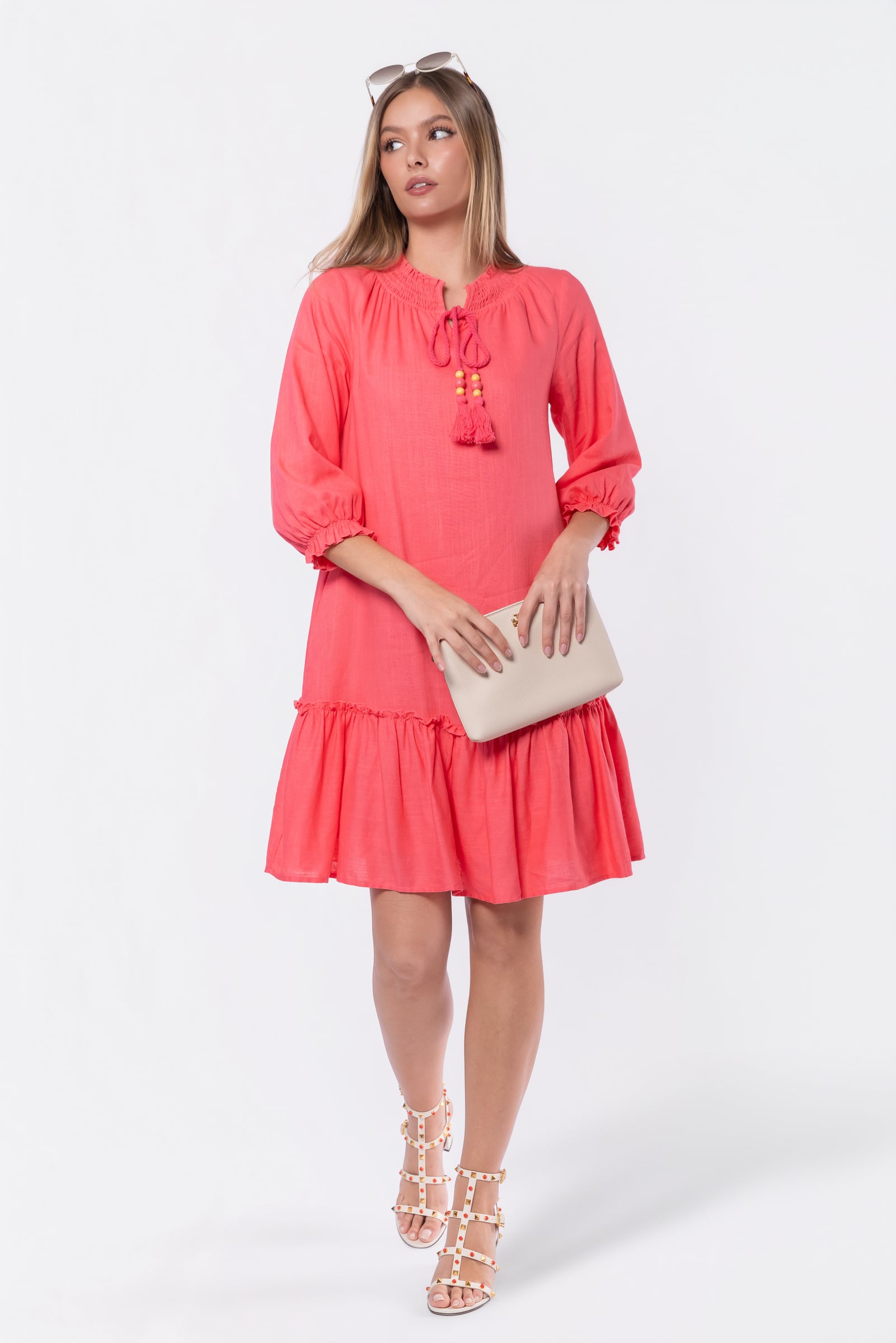 Clio Dress 37" (Pink)