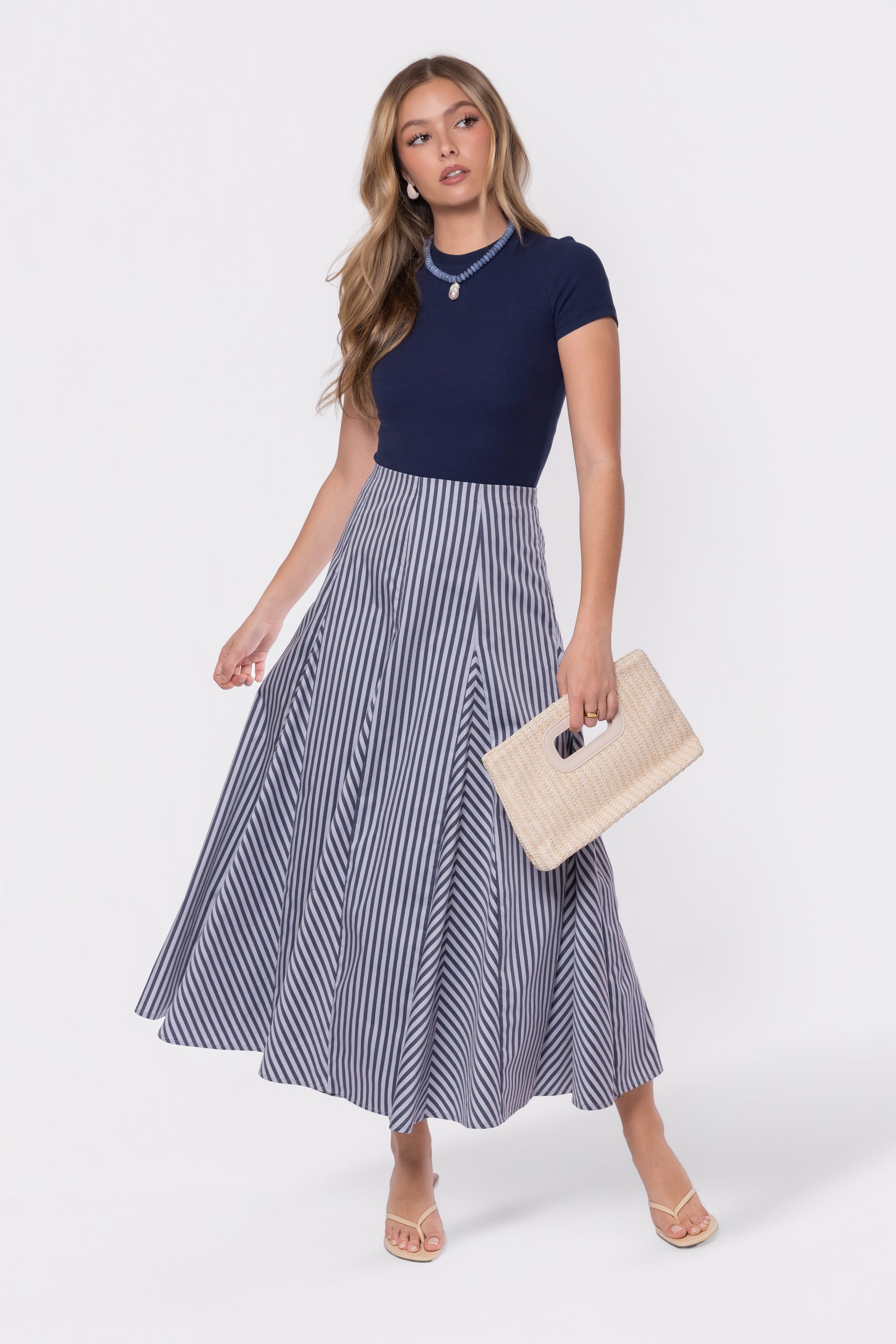 Sonoma Skirt (Blue Stripe)