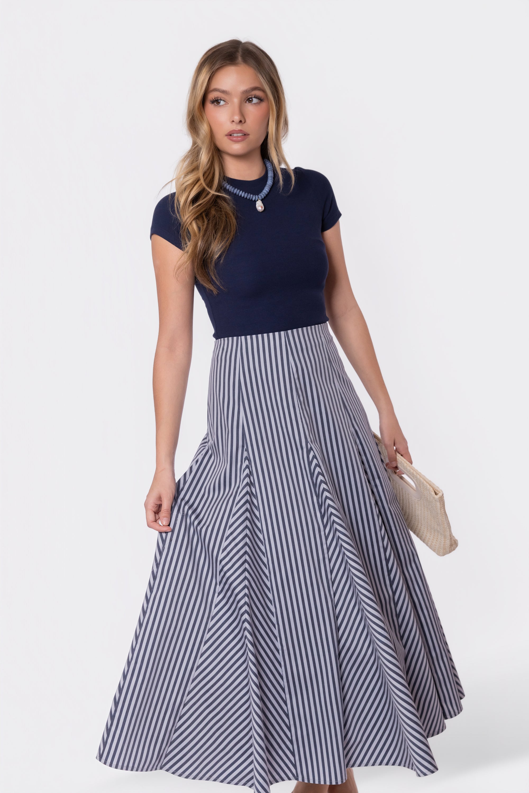 Sonoma Skirt (Blue Stripe)
