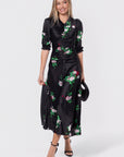 Audrey Dress Short Sleeve (Black Ground)