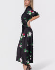 Audrey Dress Short Sleeve (Black Ground)
