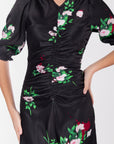 Audrey Dress Short Sleeve (Black Ground)
