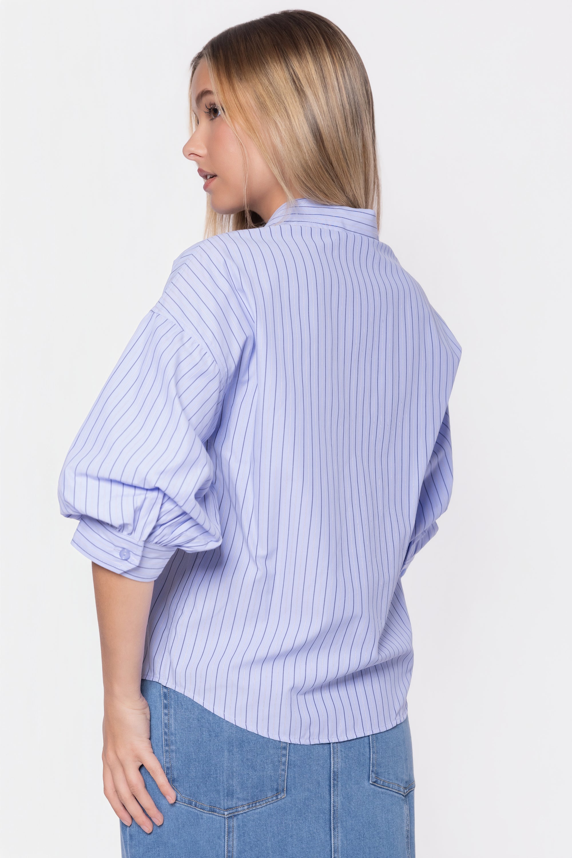 Viviana Top (Blue Stripe)