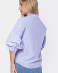 Viviana Top (Blue Stripe)