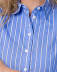 Kiana Dress (Light Blue Stripe)