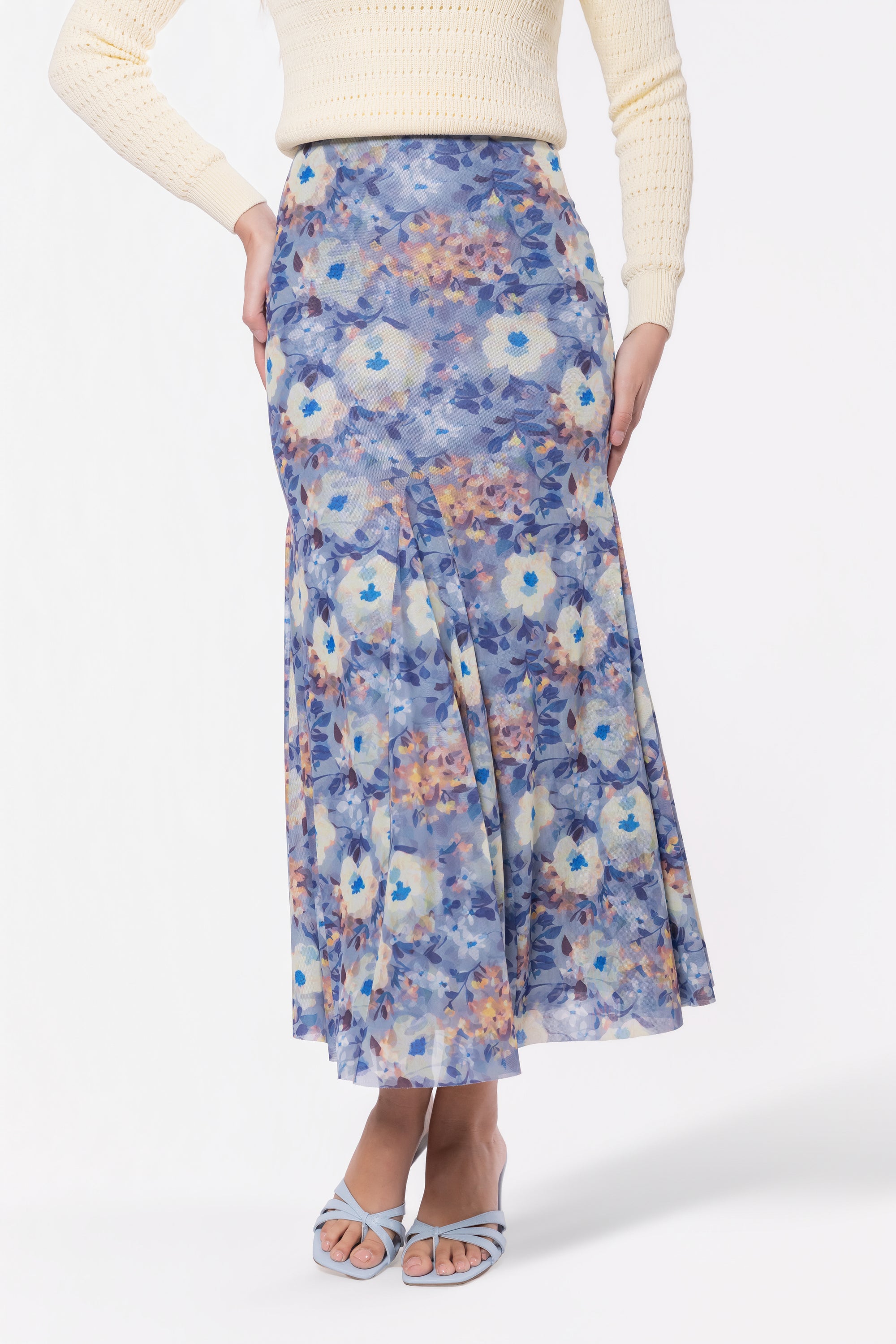 Natalia Skirt (Blue/Yellow)