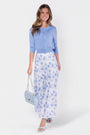 Lisa Skirt (White/Blue)