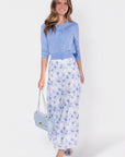 Lisa Skirt (White/Blue)