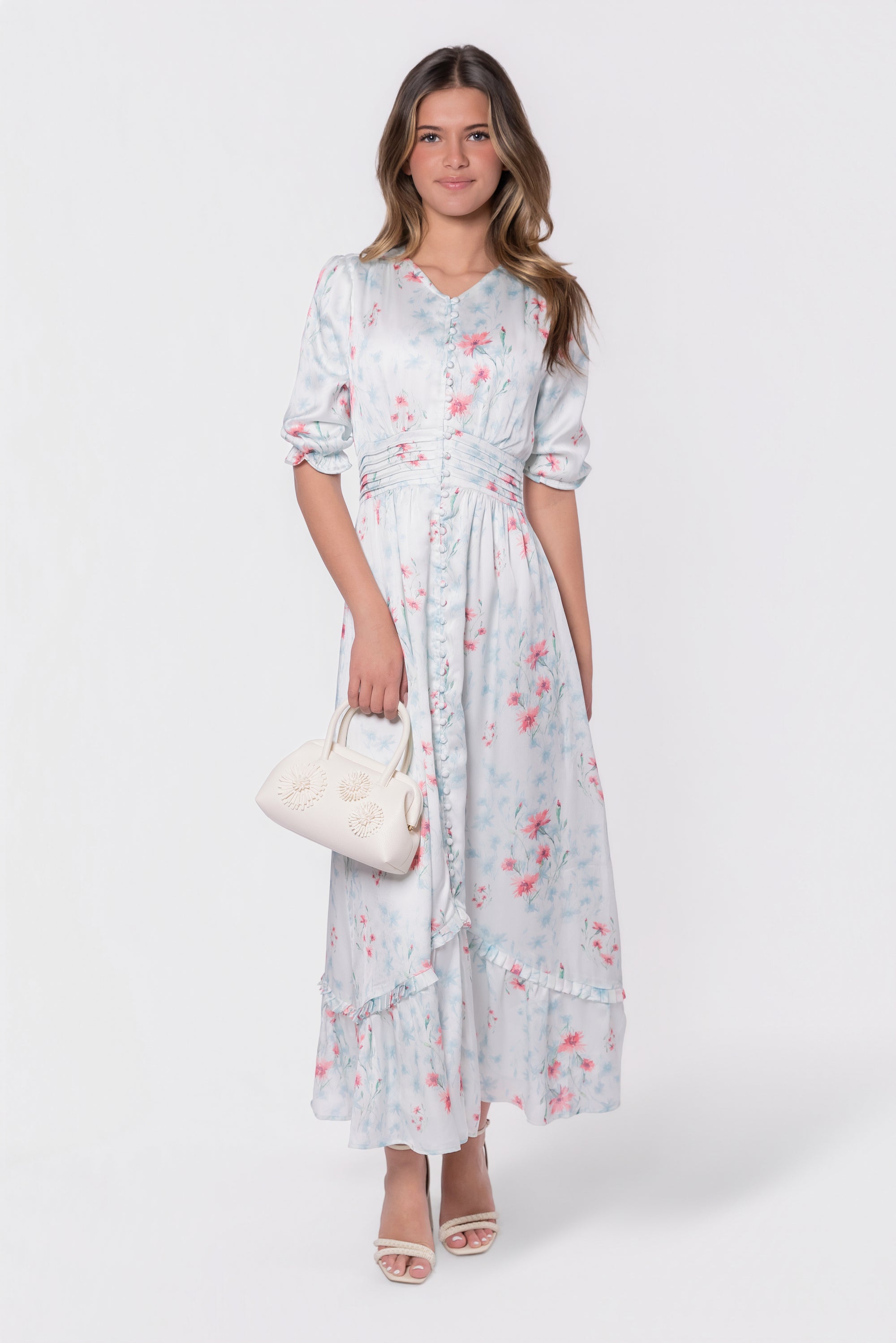 Amelia Dress (Ivory Ground)