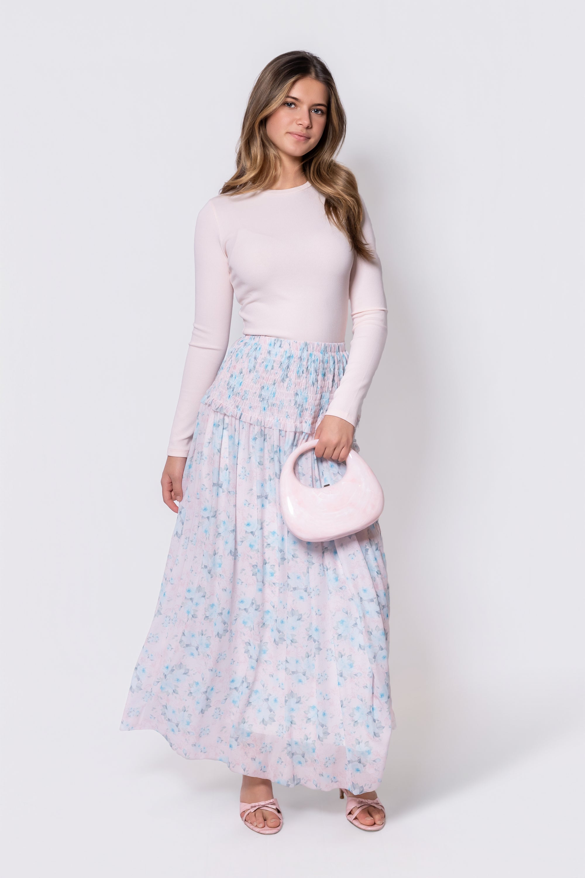 Liana Skirt (Pink /Blue)