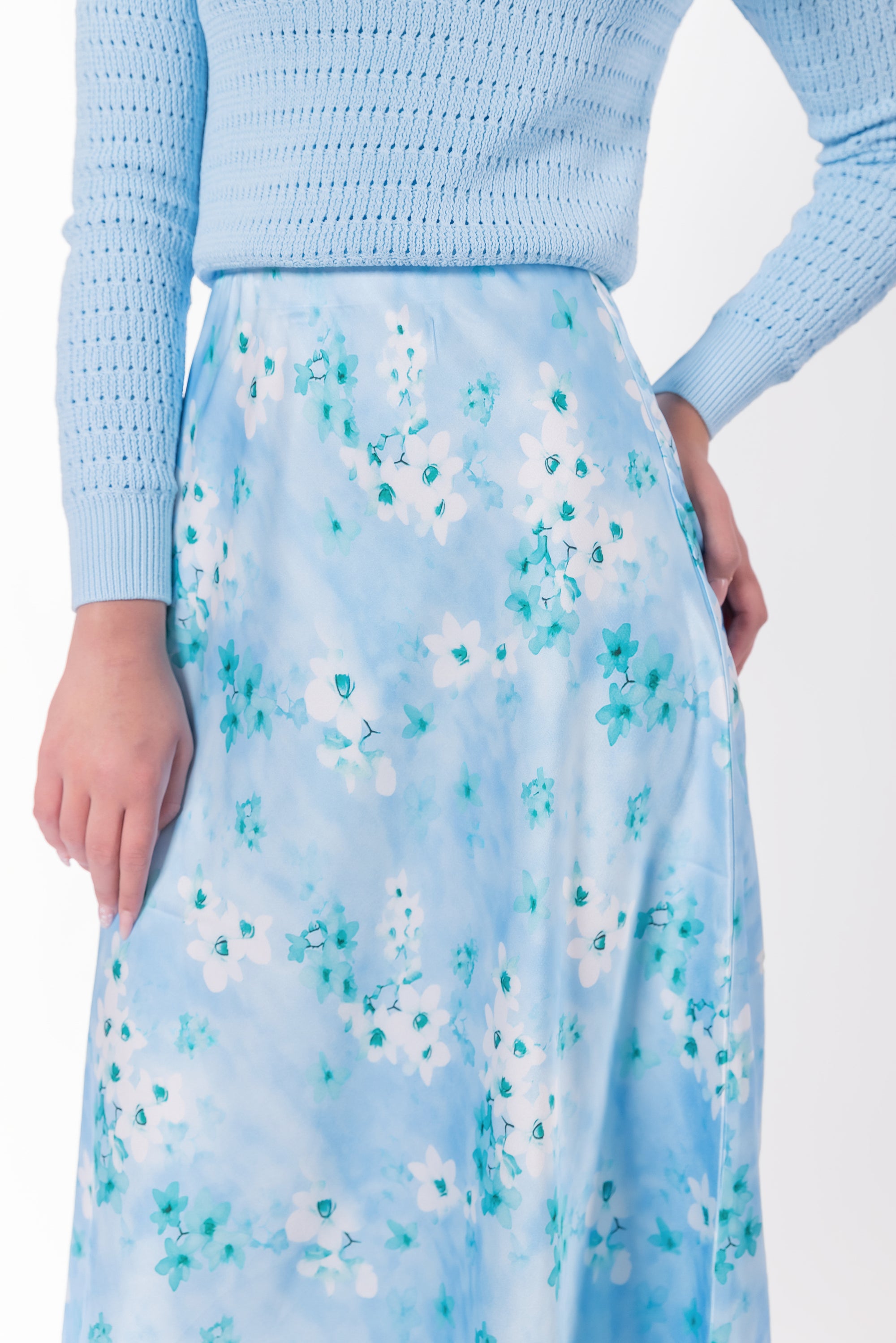 Lisa Skirt (Mint Flower)