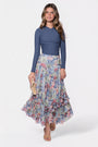Kalina Skirt (Light Blue Pattern)