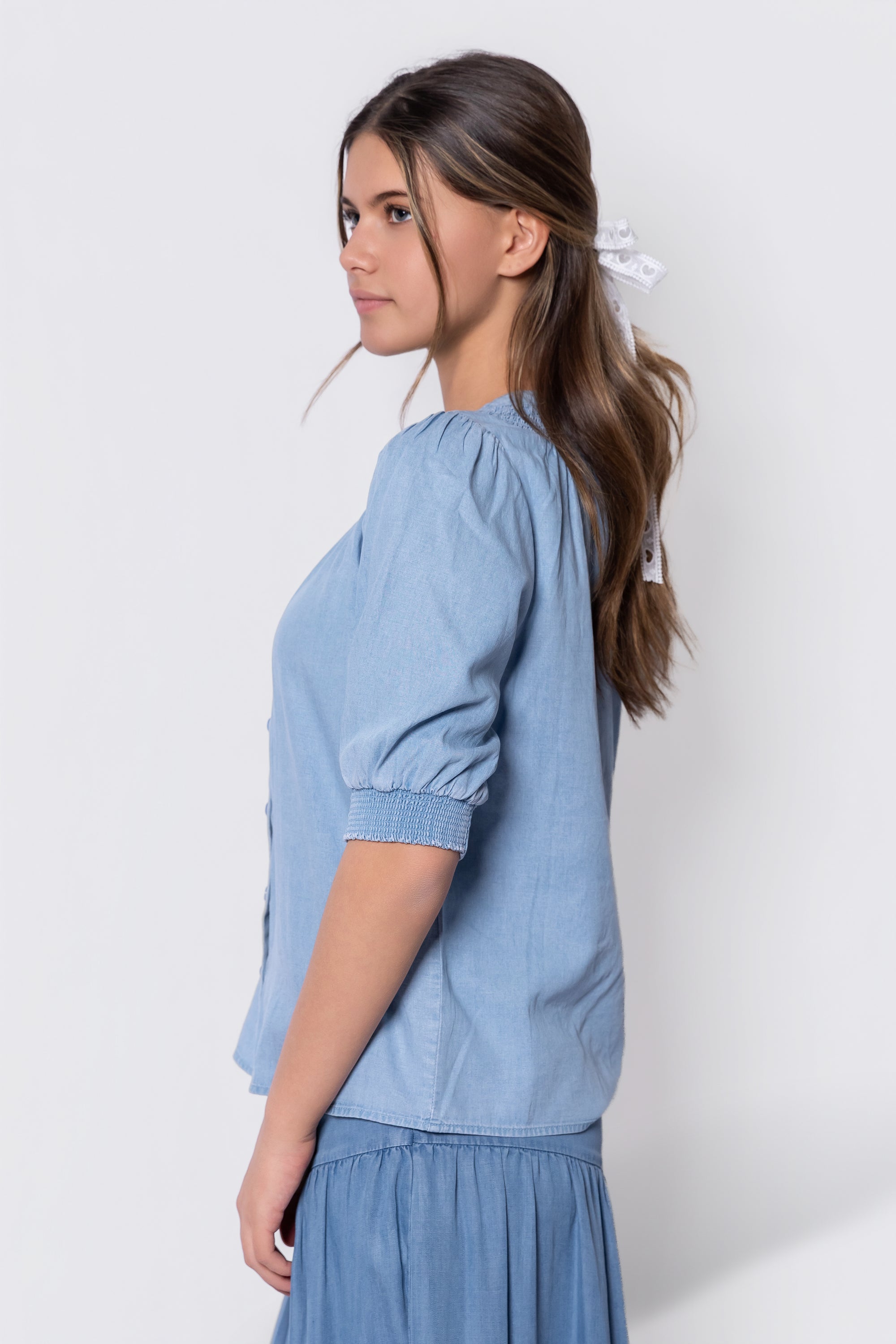 Fatima Top (Chambray)