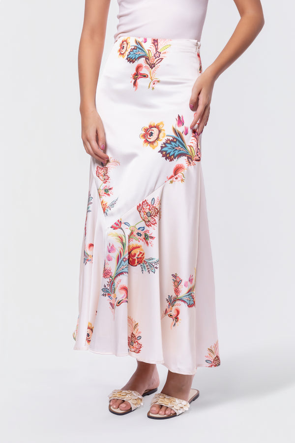 Rachel Skirt (Ivory Pattern)