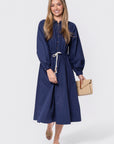 Linden Dress (Navy)