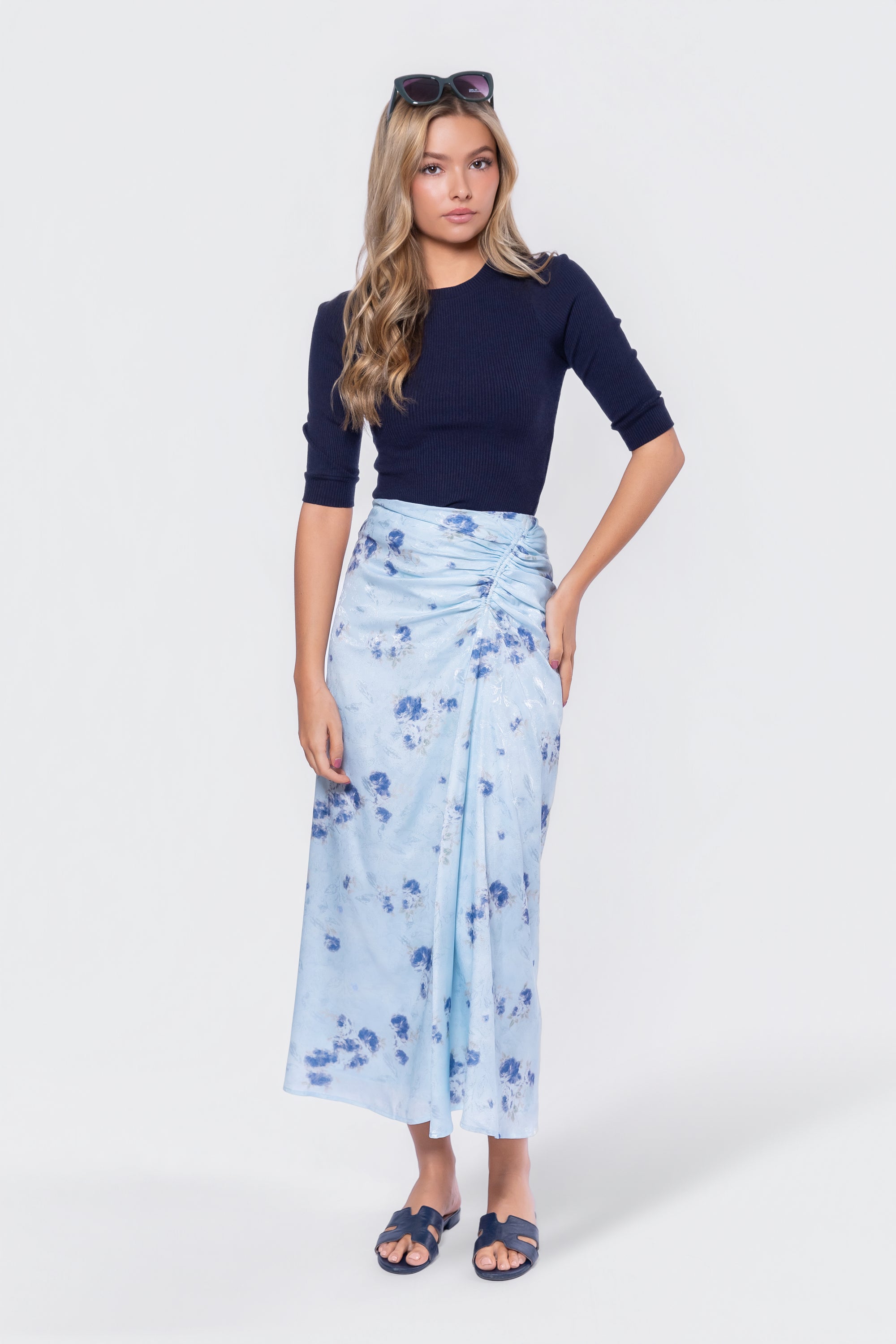 Amaris Skirt (Blue Ground)