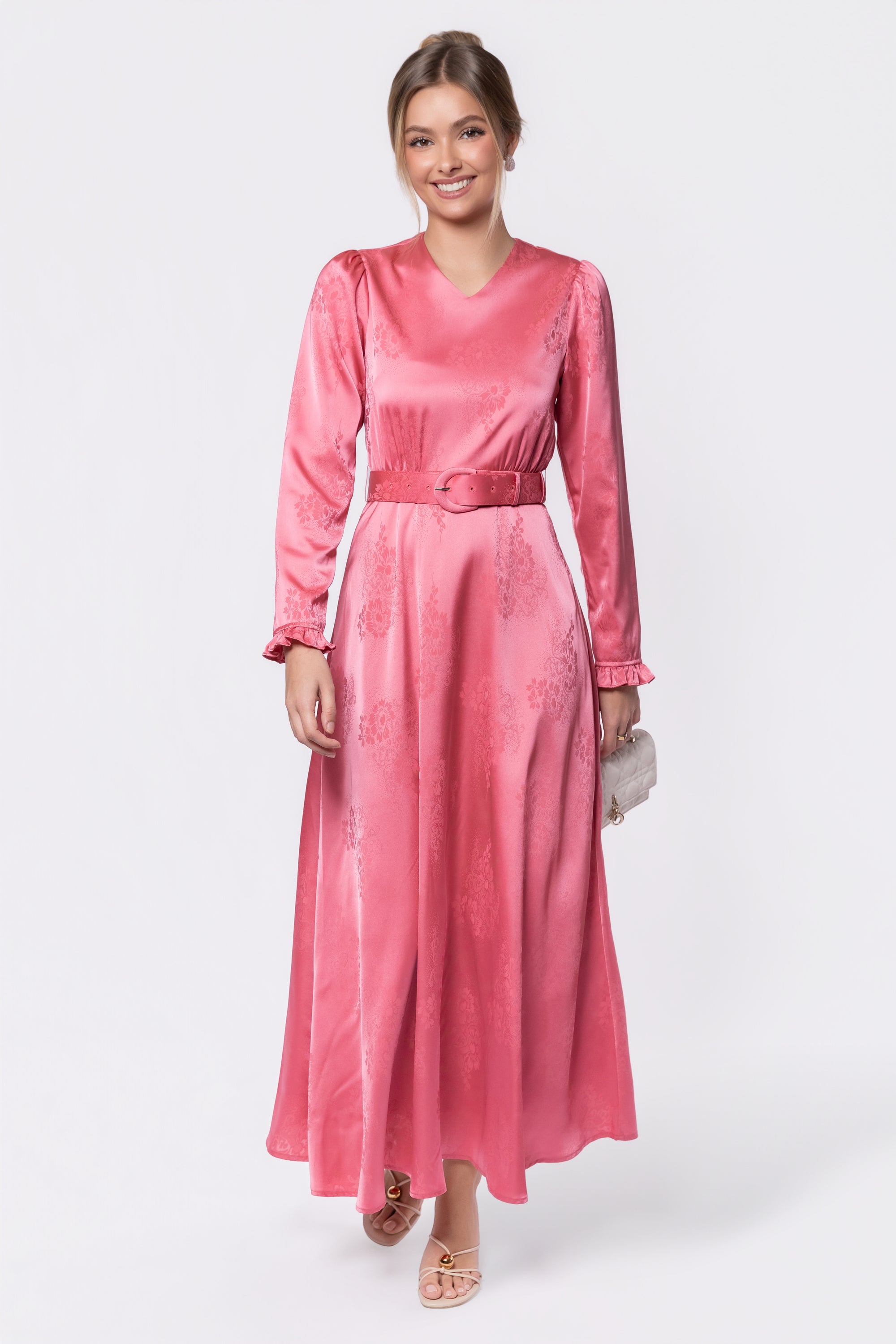 Helena Dress (Pink) XL