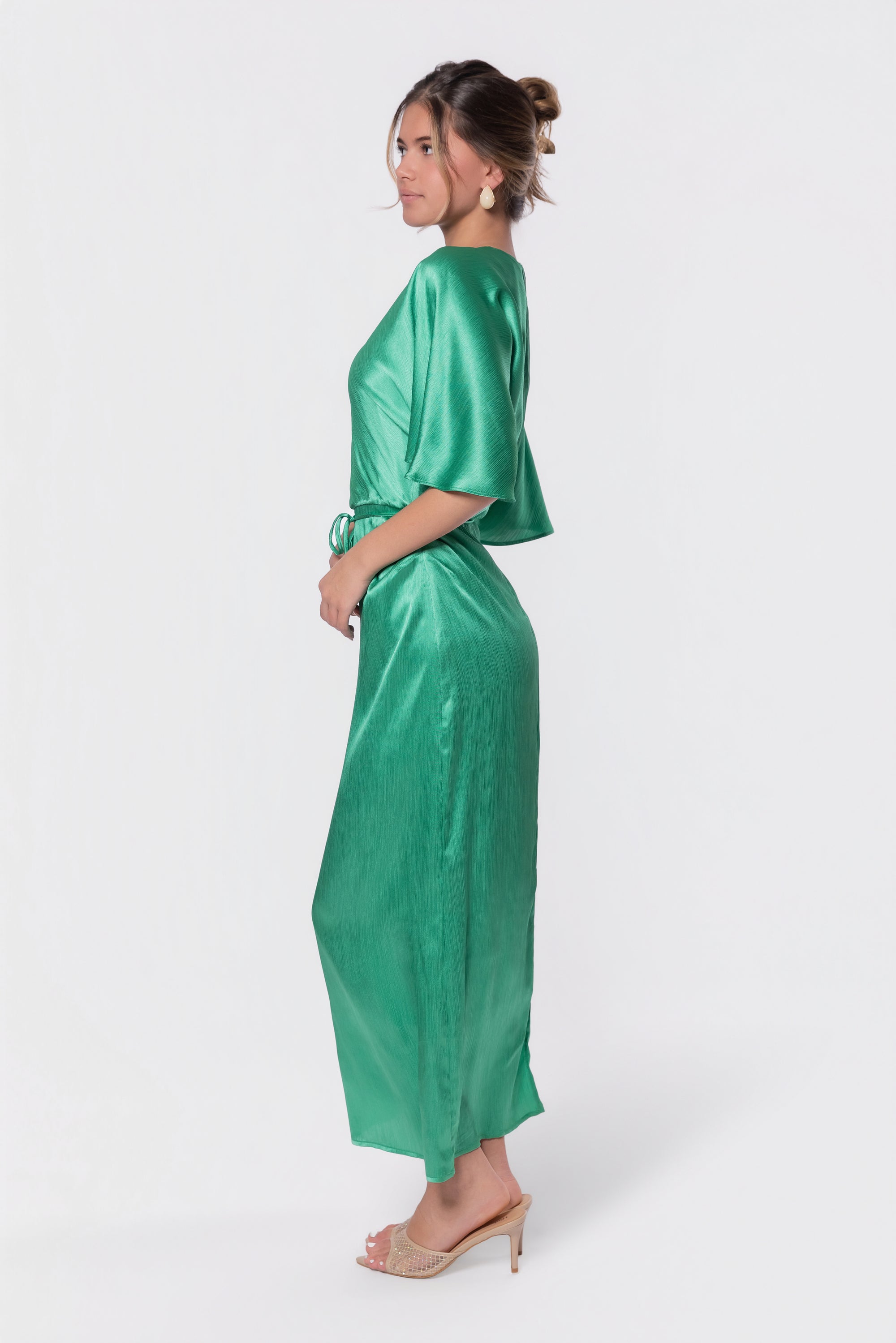 Juniper Dress (Green Solid)
