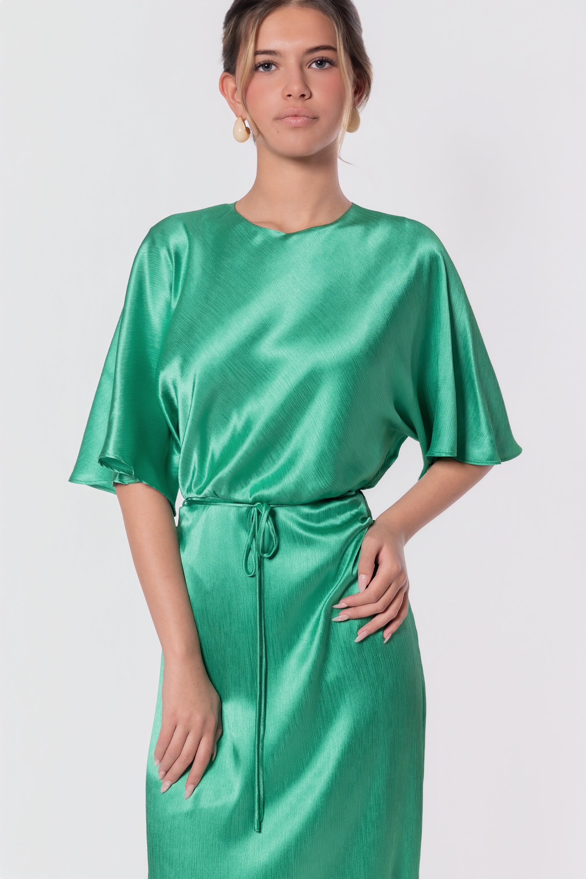 Juniper Dress (Green Solid)