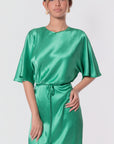 Juniper Dress (Green Solid)