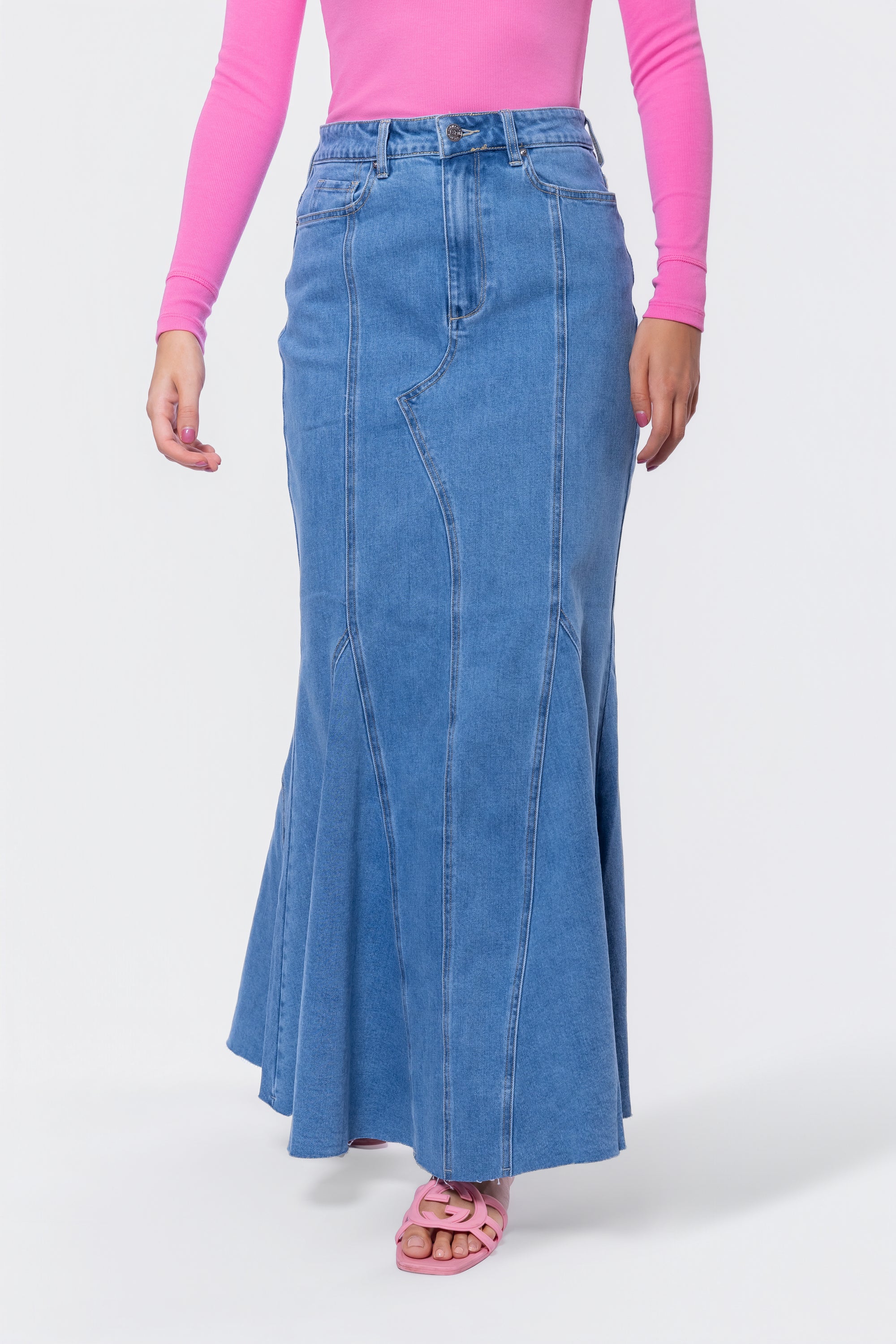 Arden Skirt (Medium Blue)