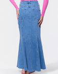 Arden Skirt (Medium Blue)