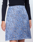 Hannah Skirt (Blue Pattern)