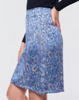 Hannah Skirt (Blue Pattern)