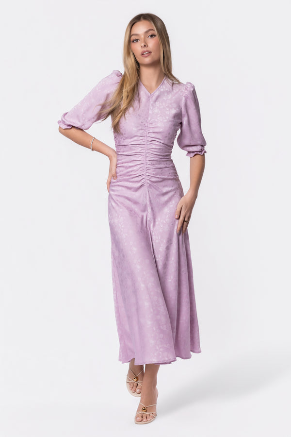Audrey Dress Short Sleeve (Light Lavender)