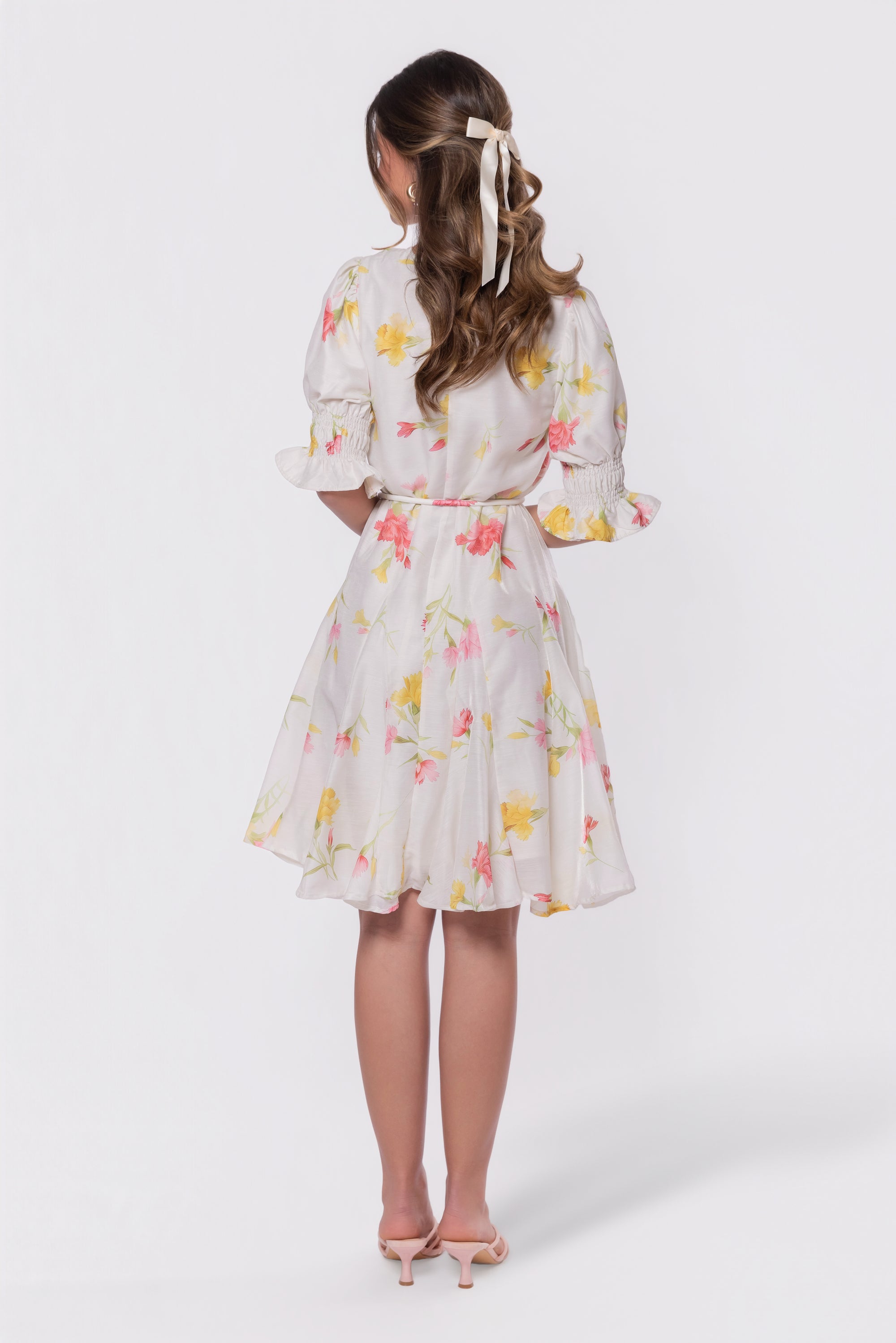 Reina Dress (White Flower)