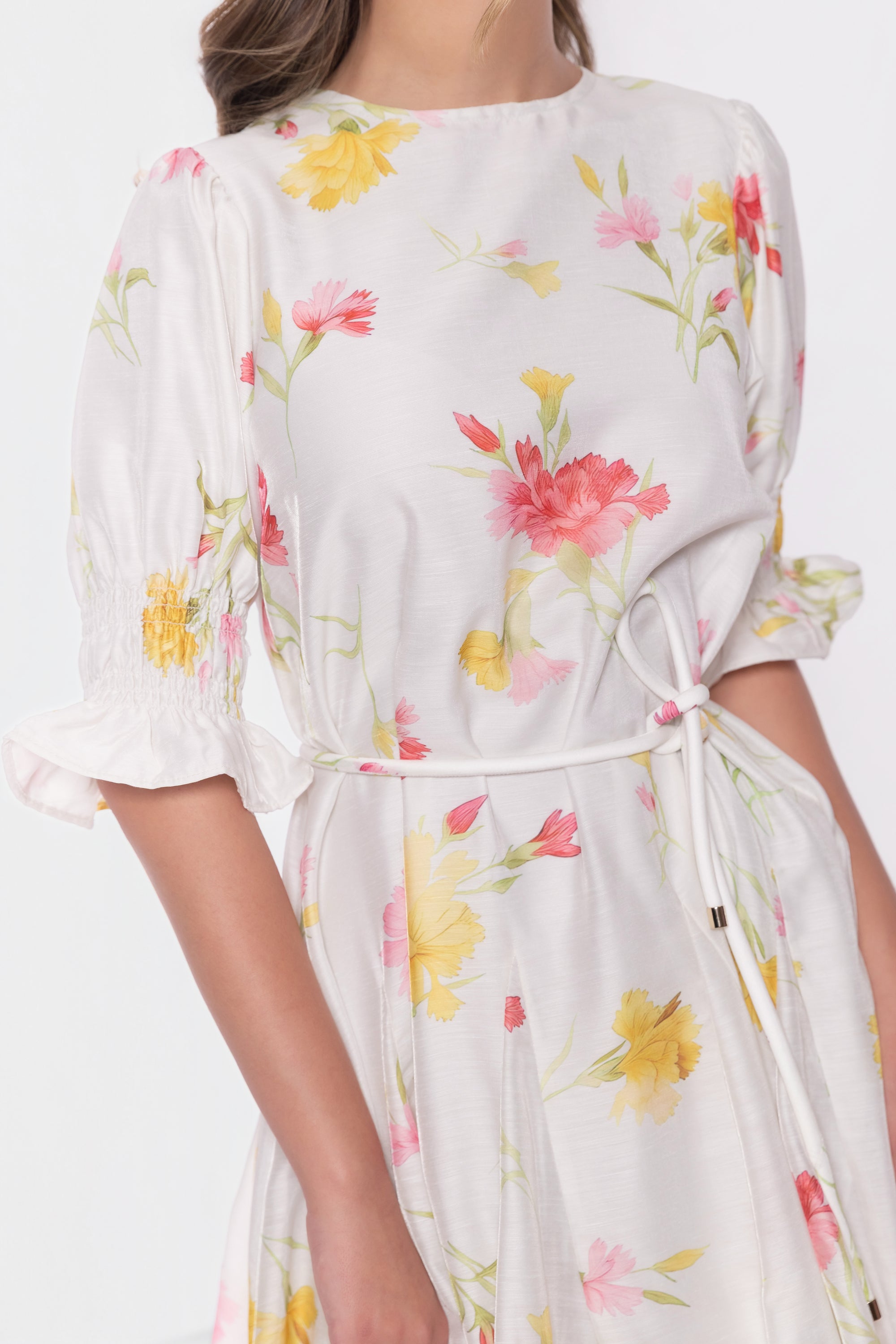 Reina Dress (White Flower)