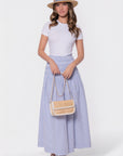 Noelle Skirt (Blue Stripe)