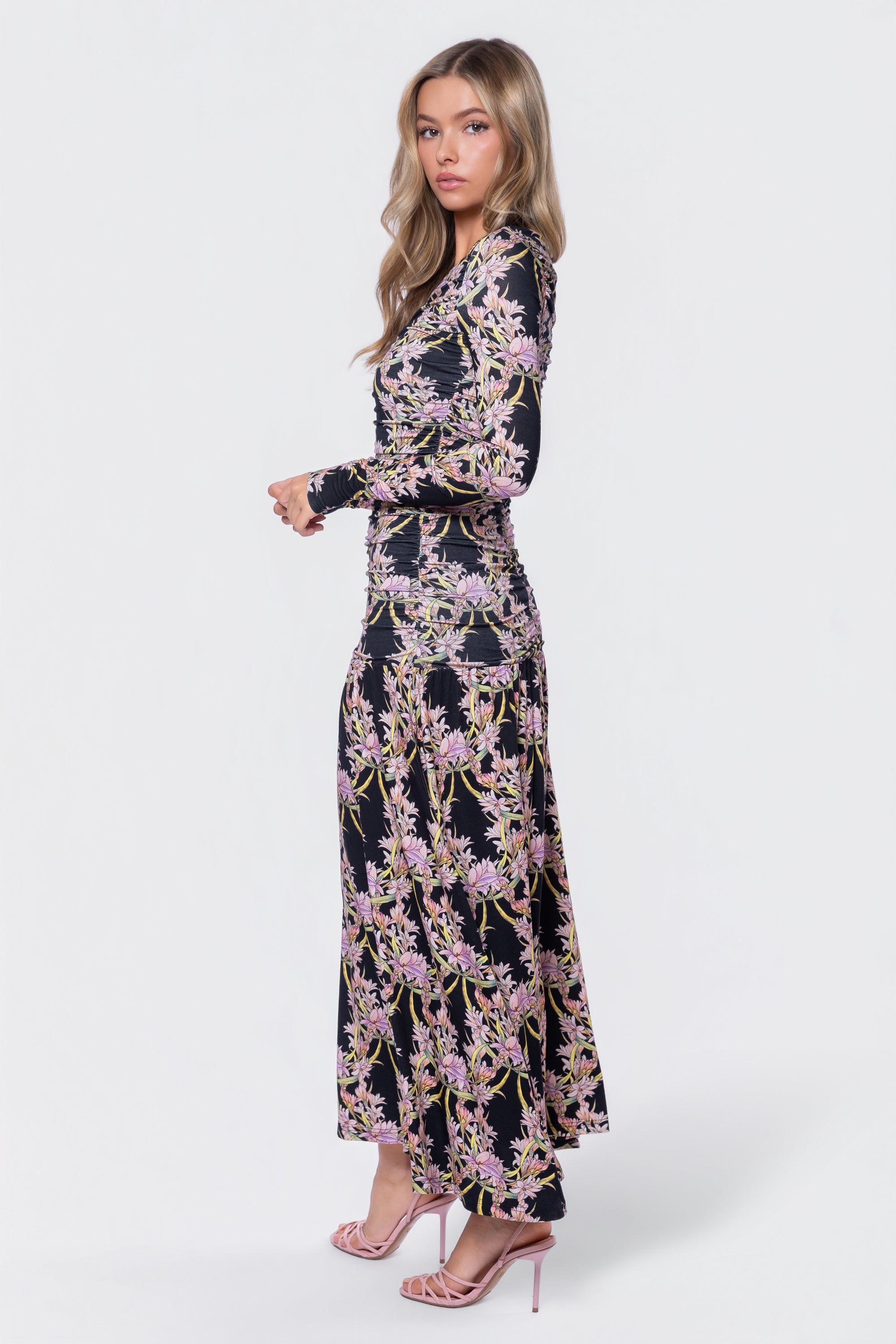 Christine Dress (Black Pattern)