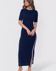 Amaya Dress (Navy)