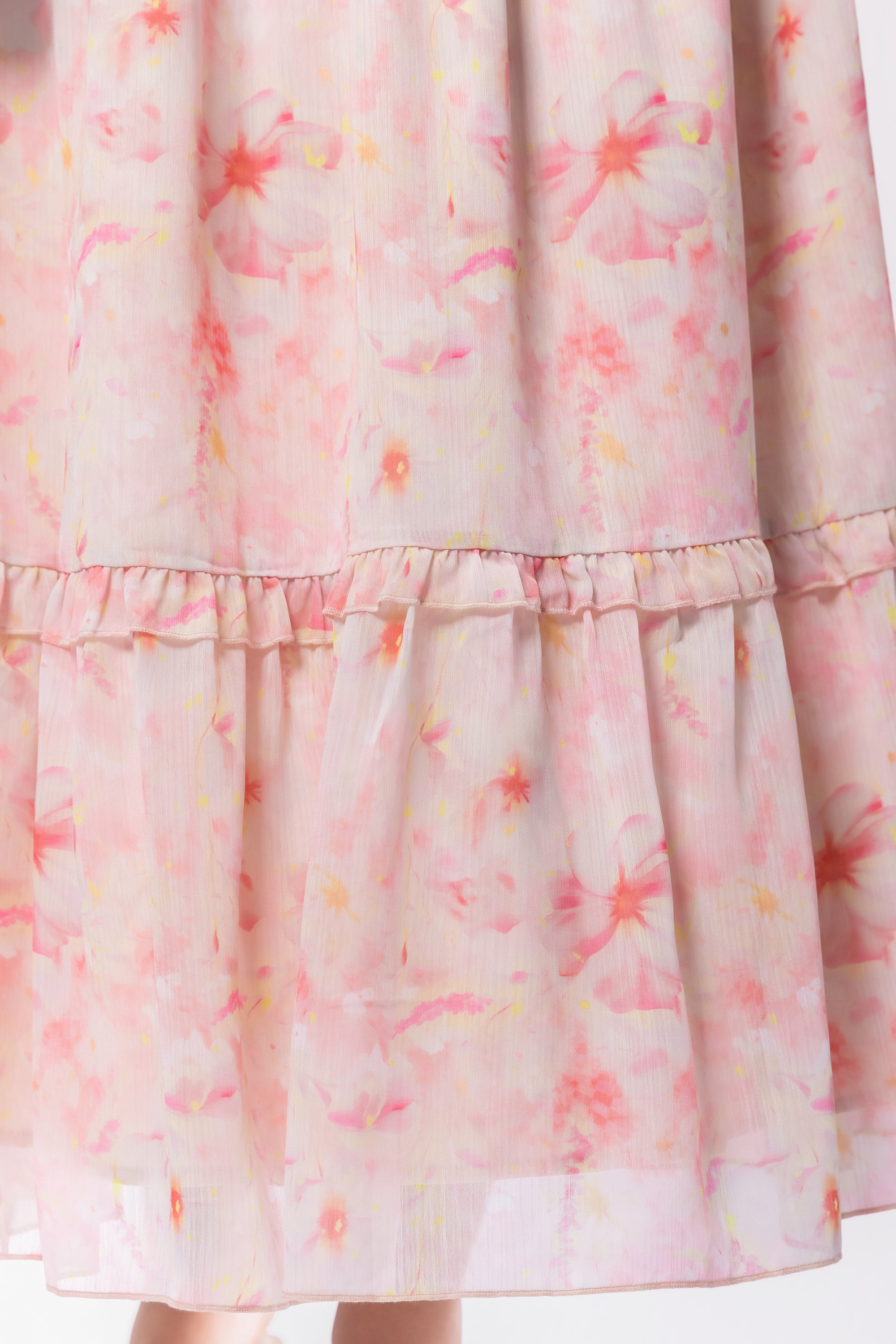 Victoria Dress (Pink Yellow)